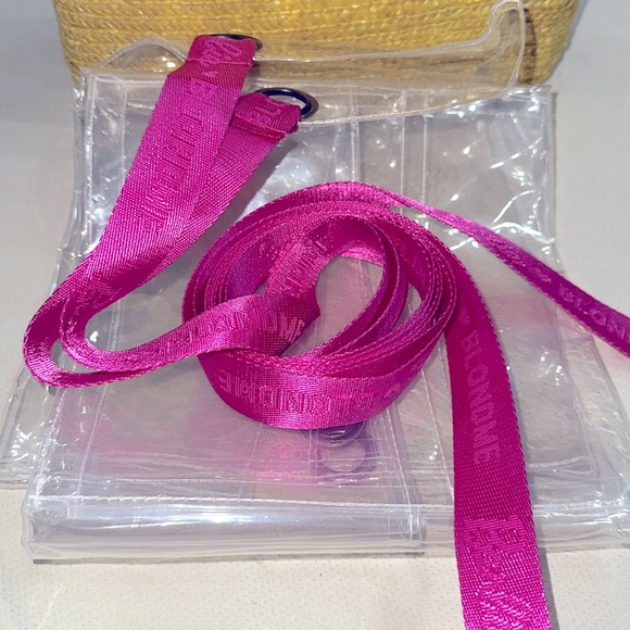 "Barbie Blonde" adult clear apron with pink new no box - Picture 3 of 7